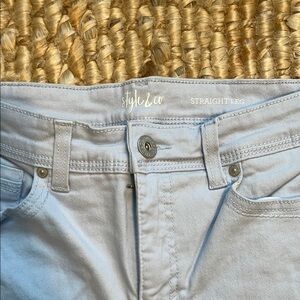 Style & Co Light Blue Straight Leg Jeans